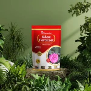 Gardenica Rose Fertilizer - Nourishment Focused Organic Fertilizer Promotes Healthy Branches, Leaf Luxuriance and Beautiful Flower Blossoms. (850 gm)
